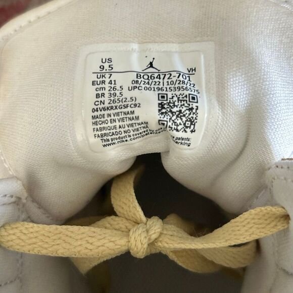 Nike Air Jordan 1 Mid Lemon Wash Lapis White BQ6472-701 Women's Size 9.5 - Picture 6 of 6